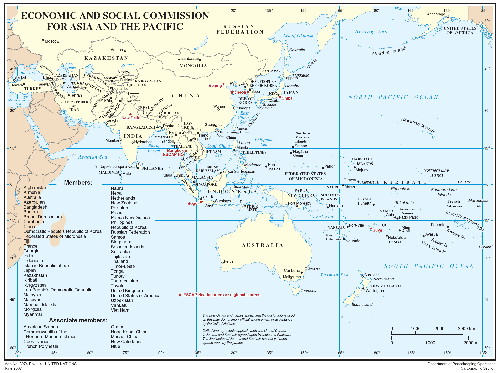 Карта государств Азии и Тихого Океана