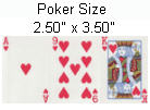 покерные игральные карты или карты покерного размера poker size