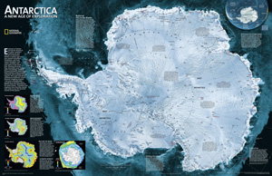 Карта антарктиды от National Geographic