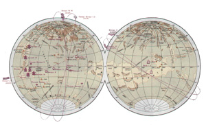 Карта полётов к Венере