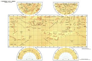 Бланковая карта Венеры (развёртка)