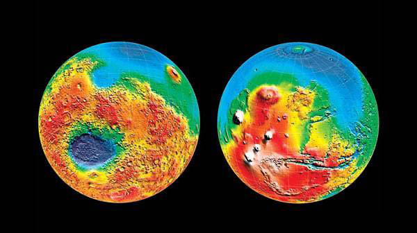 Карта Марса 3D