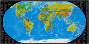 Карта интернет-доменных зон мира