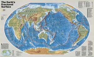 Карта тектонических разломов Земли